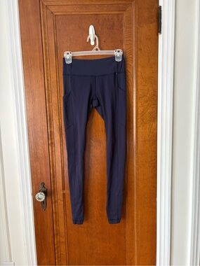 lululemon athletica Navy Leggings with Side Pockets - 4